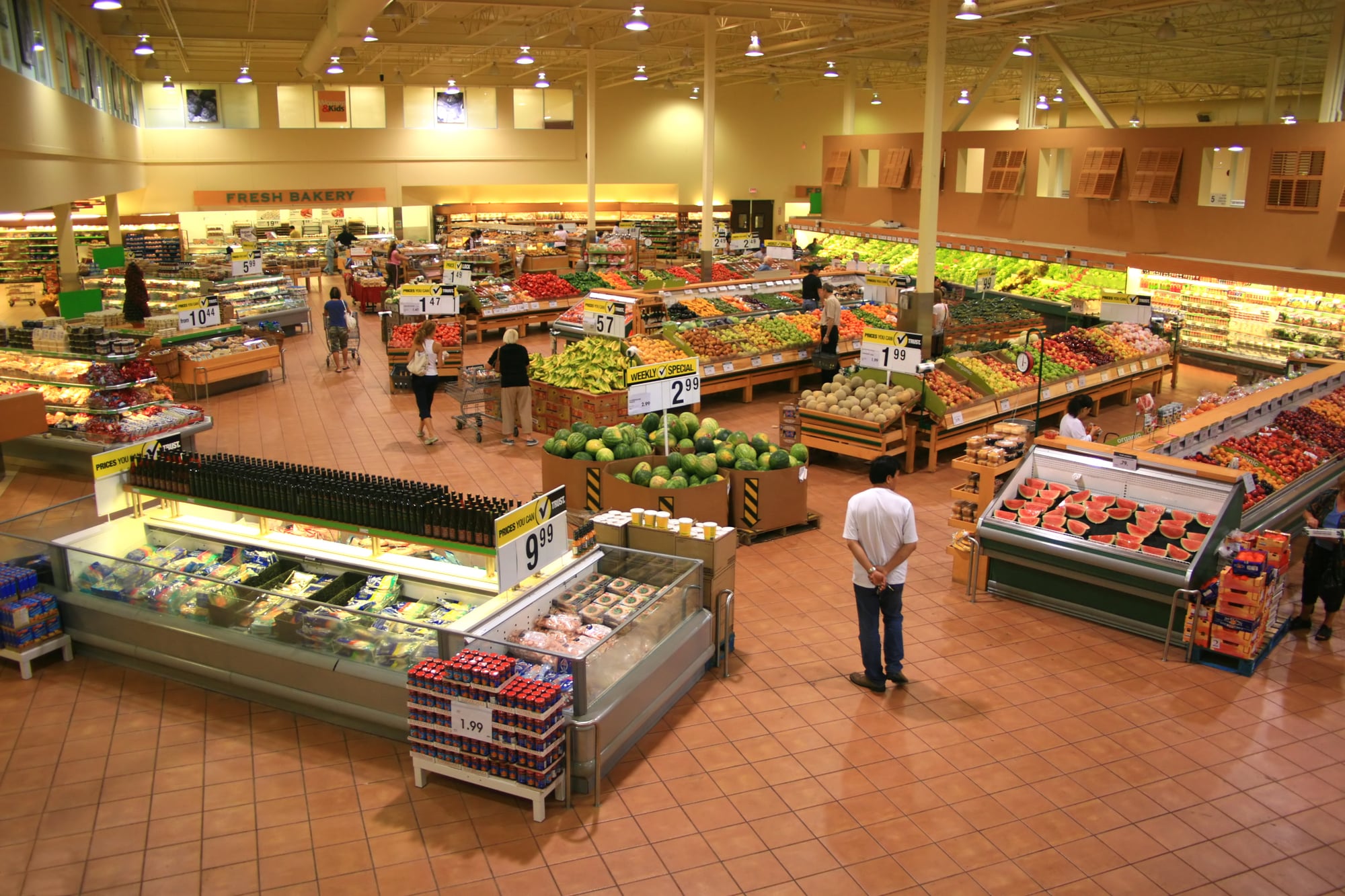 supermarket with produce